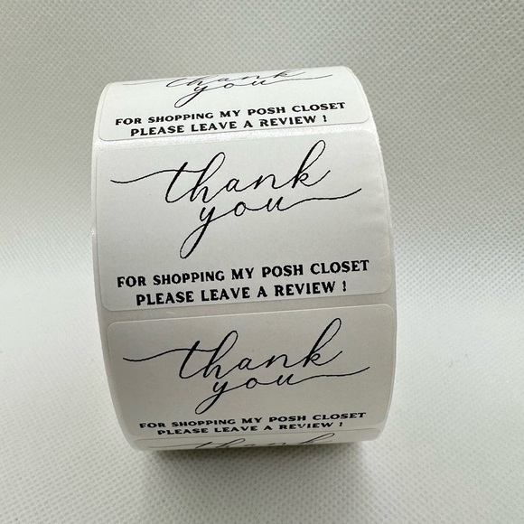 Thank You for Shopping My Posh Closet Sticker Labels – 100 pcs 2in - Picture 8 of 10